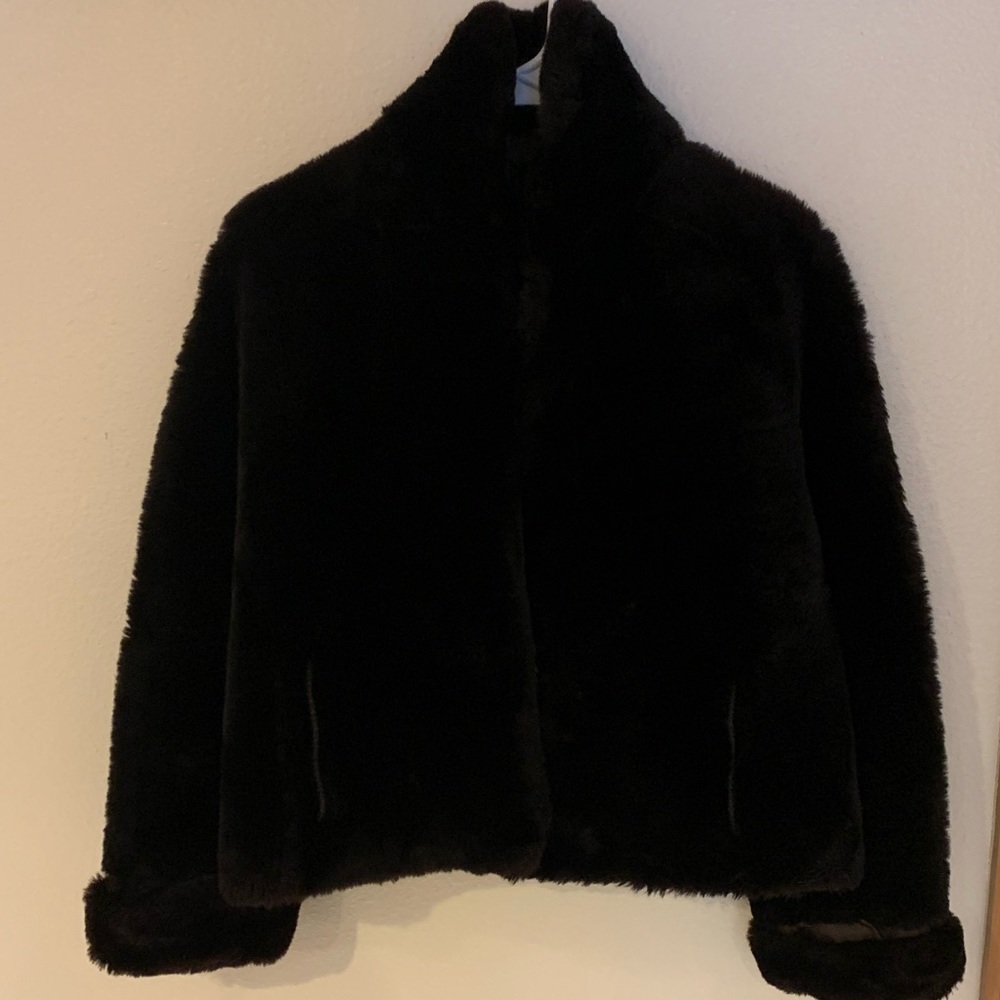 Lloyd’s Furs Vtg Black Silky Fur Jacket